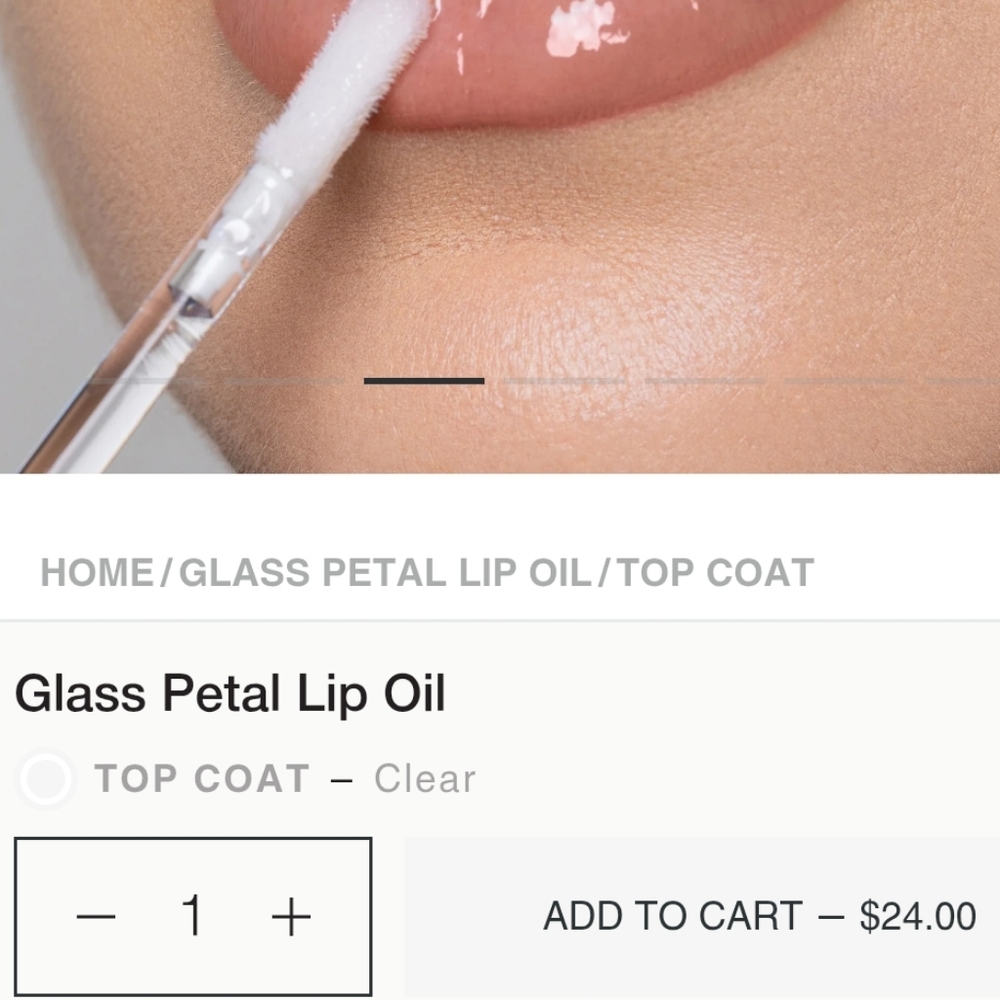 NIB DOSE OF COLORS GLASS PETAL LIP OIL TOP COAT - Picture 3 of 15